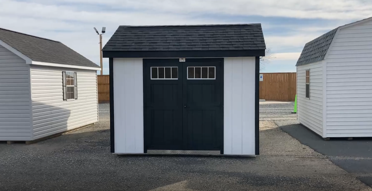 Structure of the Week: Black and White 8x10 A-Frame Shed