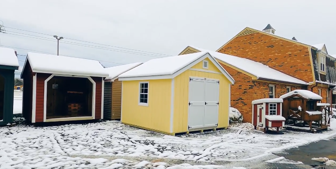 Structure of the week: A-Frame Shed 12X12 GP Cream