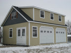 22x30 A-Frame 2-Story 2 Car Garage (#2671)