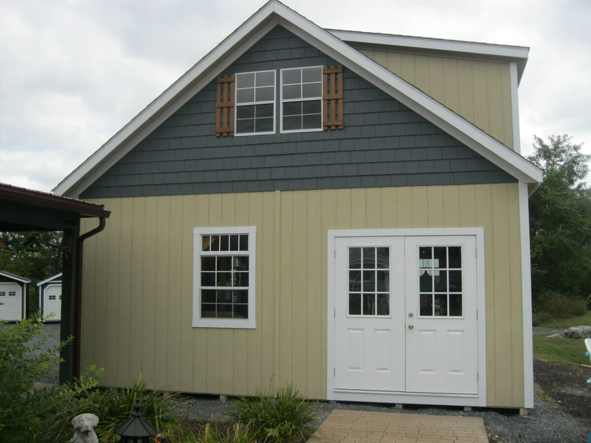 22x30 A-Frame 2-Story 2 Car Garage (#2671)