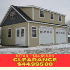 22x30 A-Frame 2-Story 2 Car Garage (#2671)
