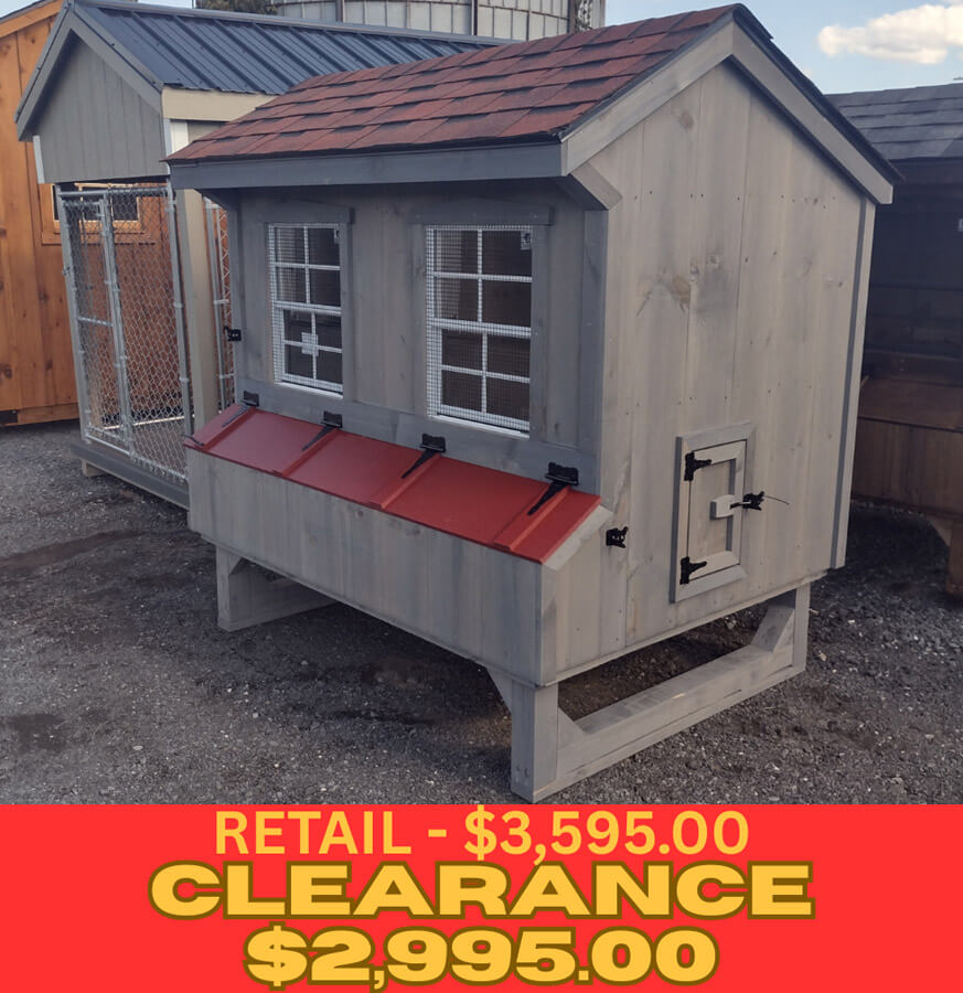 4x6 Chicken Coop (#SC458)