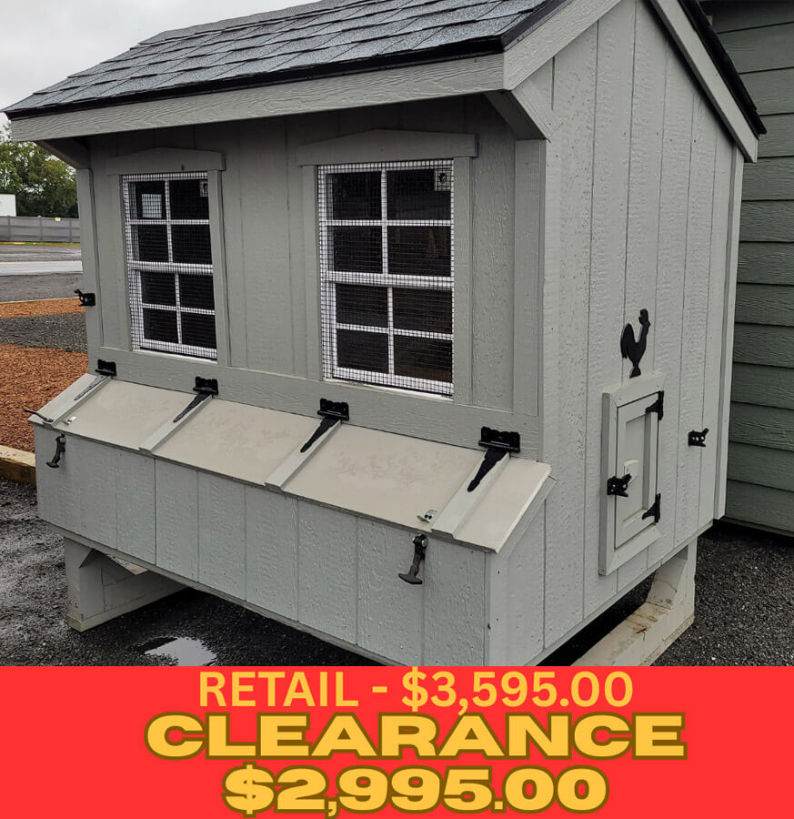 4x6 Chicken Coop (#SC481)