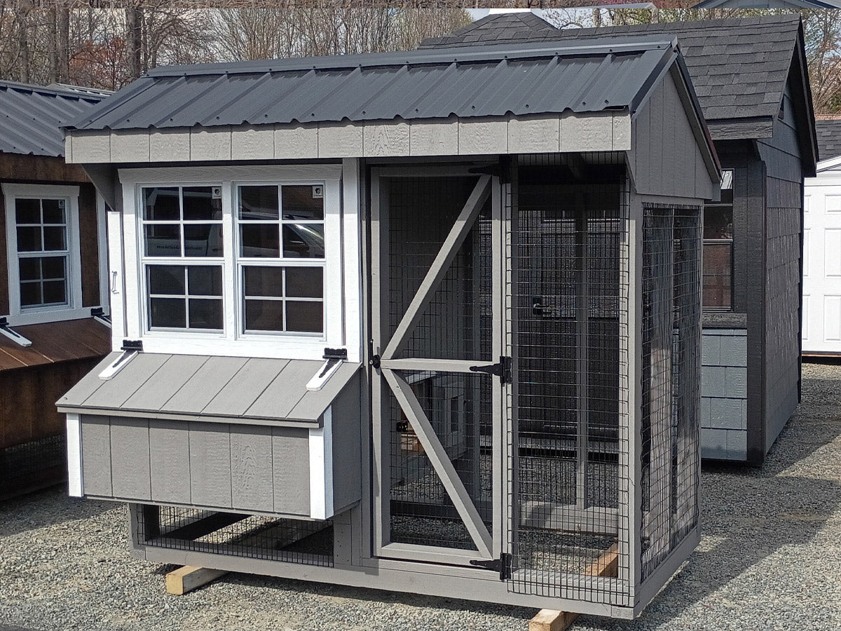 4x8 Combo Chicken Coop (#ZC210)