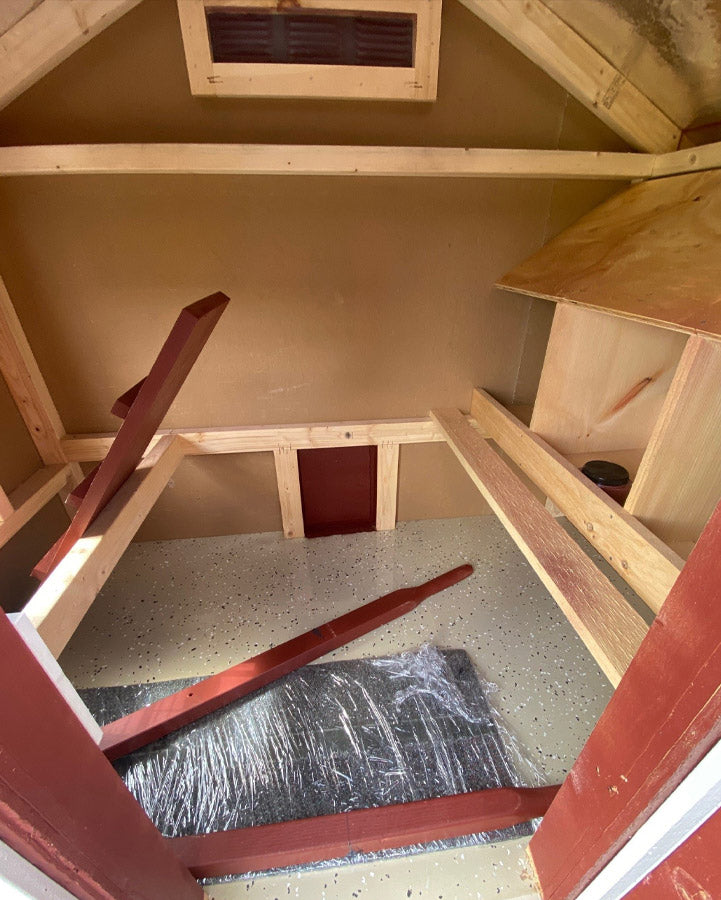 5x7 A-Frame Chicken Coop Combo (#BIH1026)