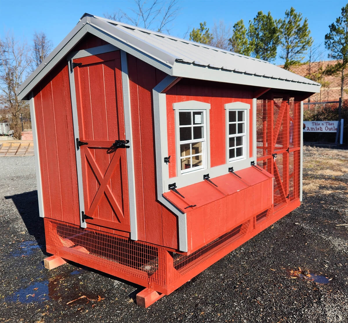 6x12 Chicken Coop Combo (#SC431)