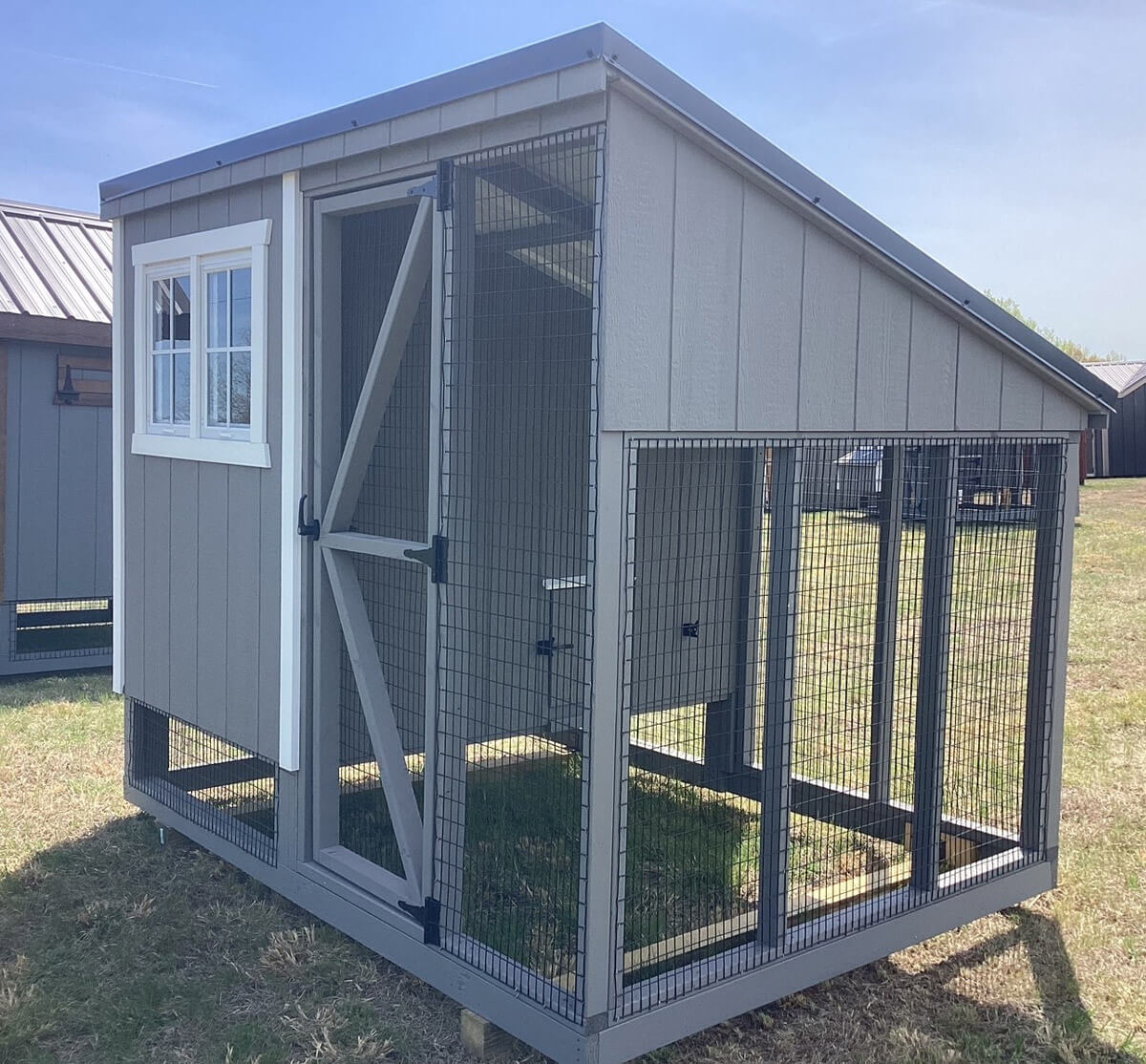 6x8 Lean-To Combo Coop (#ZC125)