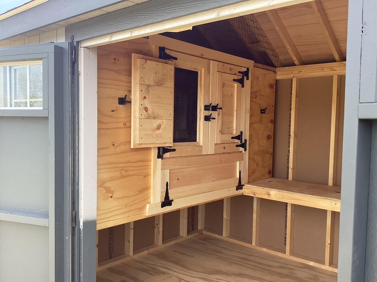 8x12 Chicken Coop w/6x12 Run (#ZC213)