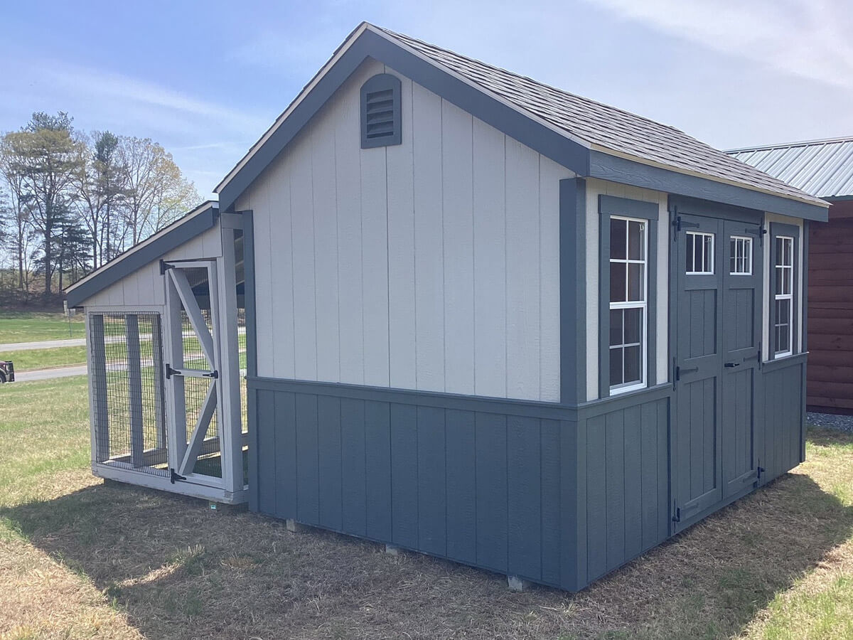 8x12 Chicken Coop w/6x12 Run (#ZC213)