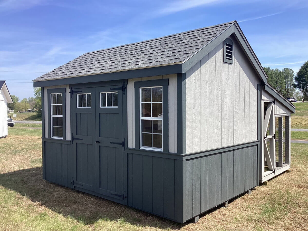 8x12 Chicken Coop w/6x12 Run (#ZC213)