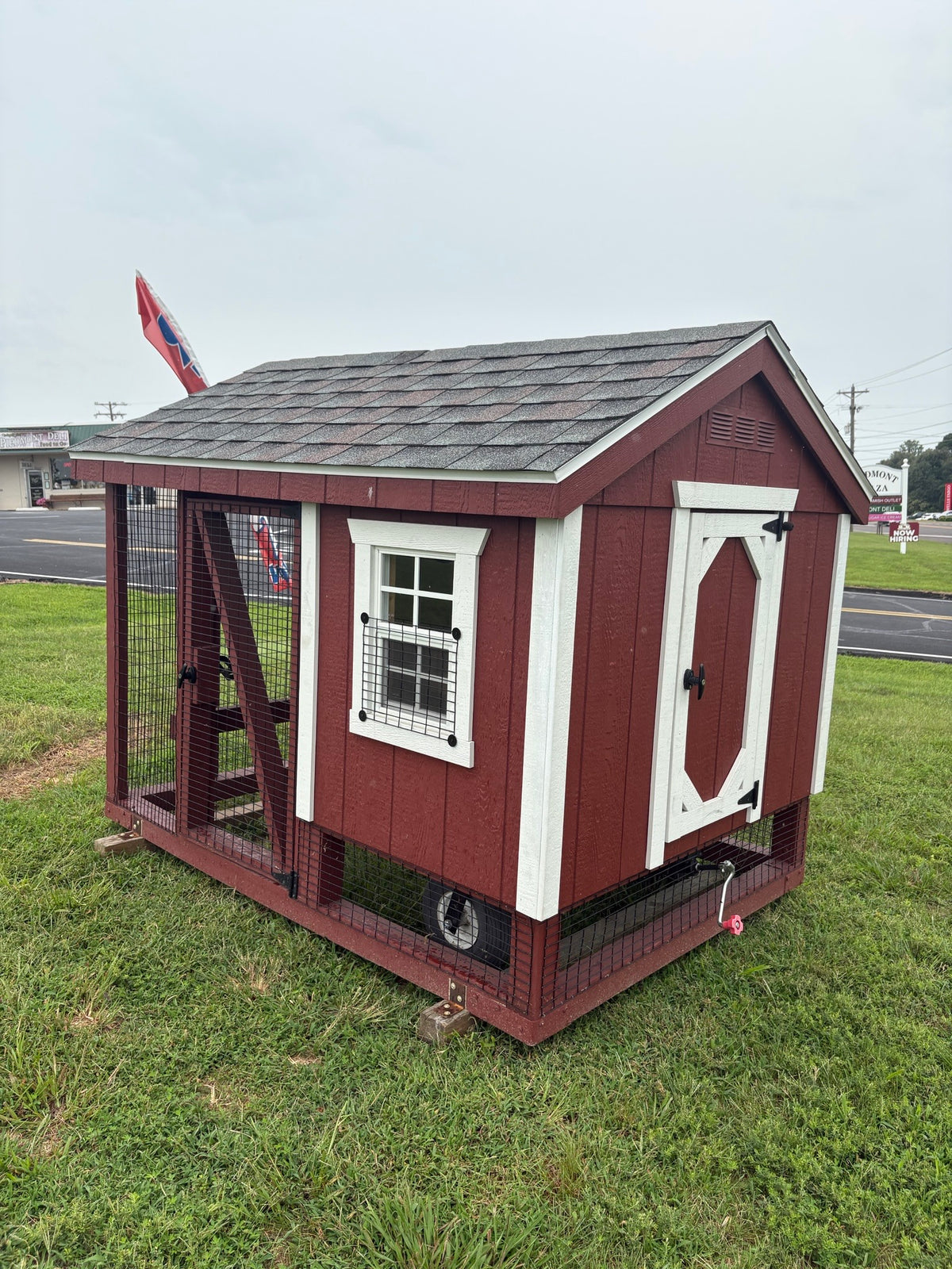 5x7 A-Frame Combination Coop (#BIH1026)