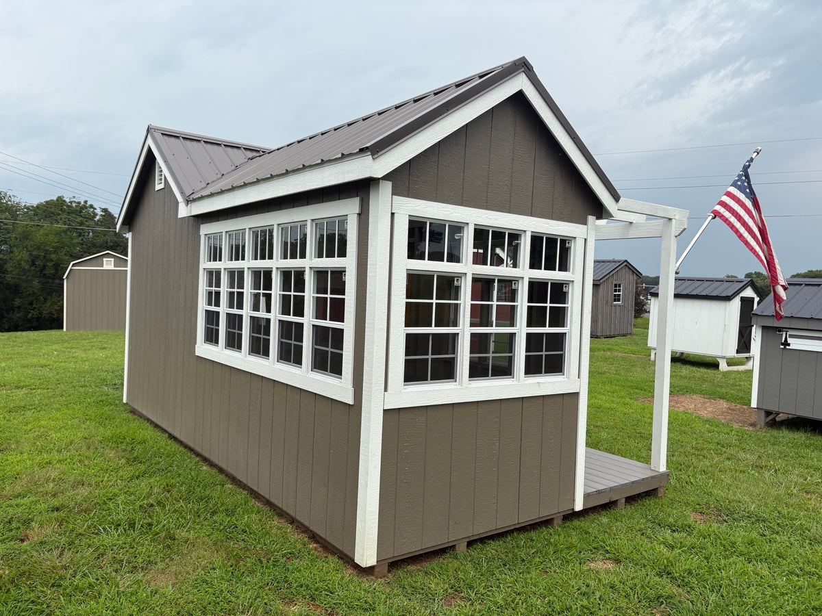10x18 Custom Shed - Greenhouse (#HB005)