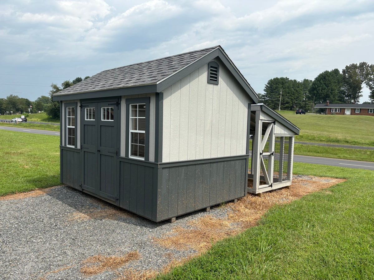 8x12 Chicken Coop w/6x12 Run (#ZC213)