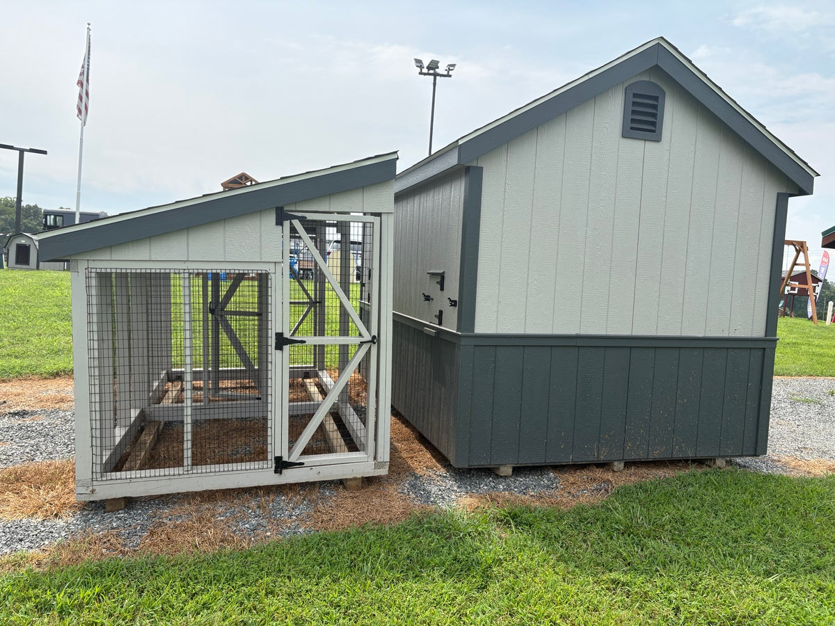 8x12 Chicken Coop w/6x12 Run (#ZC213)