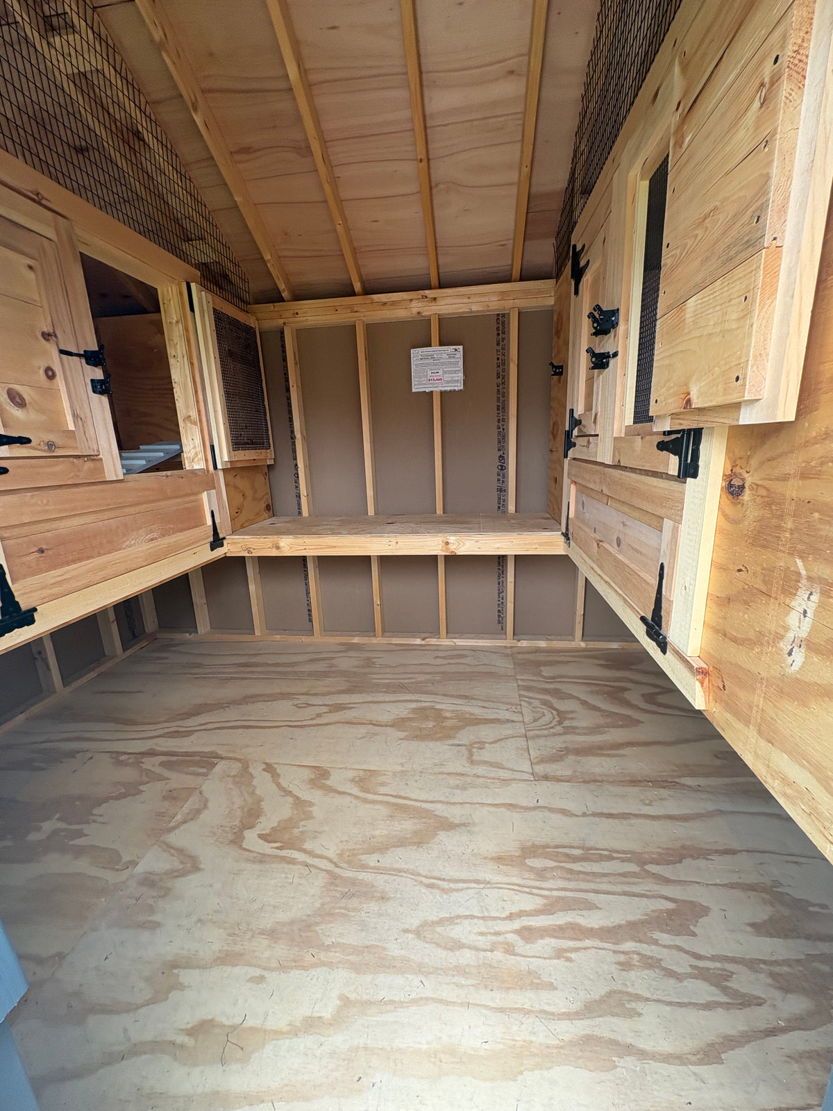 8x12 Chicken Coop w/6x12 Run (#ZC213)