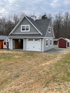 24x26 A-Frame 2-Story 2 Car Garage (#2711)