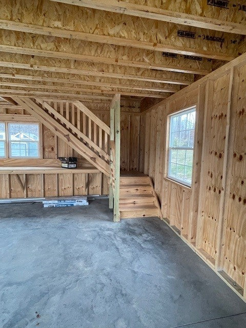24x26 A-Frame 2-Story 2 Car Garage (#2711)