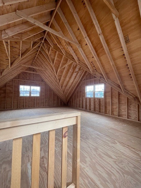 24x26 A-Frame 2-Story 2 Car Garage (#2711)