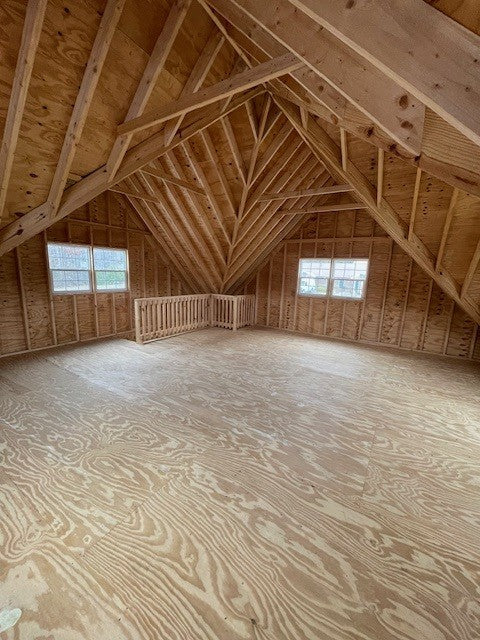 24x26 A-Frame 2-Story 2 Car Garage (#2711)