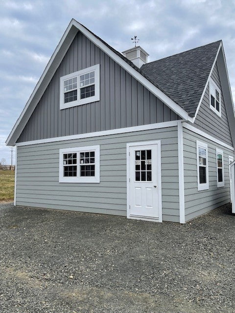 24x26 A-Frame 2-Story 2 Car Garage (#2711)