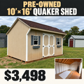 10x16 Quaker Shed (#TNTU)