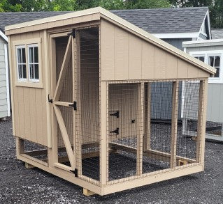 6x8 Combination Coop (#ZC223)